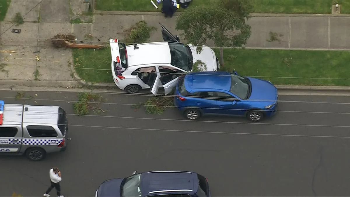 Gunshots fired metres from Tullamarine preschool as road rage chase ends in crash