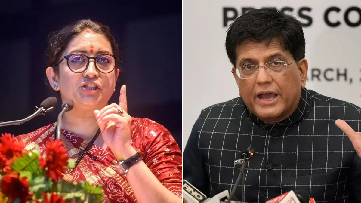 BJP announces list of office bearers: Smriti Irani, Piyush Goyal get key roles