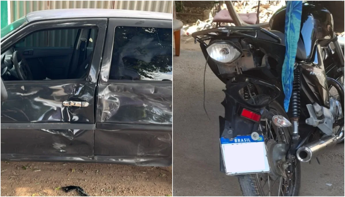 Carro fecha motociclista na avenida Carlos Pereira de Melo e causa acidente em Boa Vista