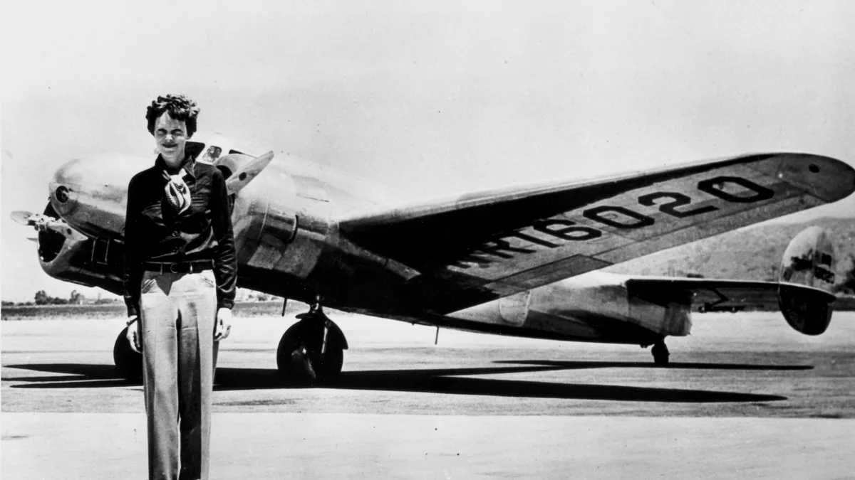 Amelia Earhart vanished in 1937; a theory suggests crabs consumed her remains as a castaway