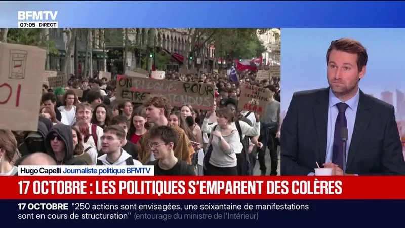 Marine Tondelier, François Ruffin, Jean-Luc Mélenchon... Pourquoi les personnalités politiques s'emparent-elles de la mobilisation du 17 octobre?
