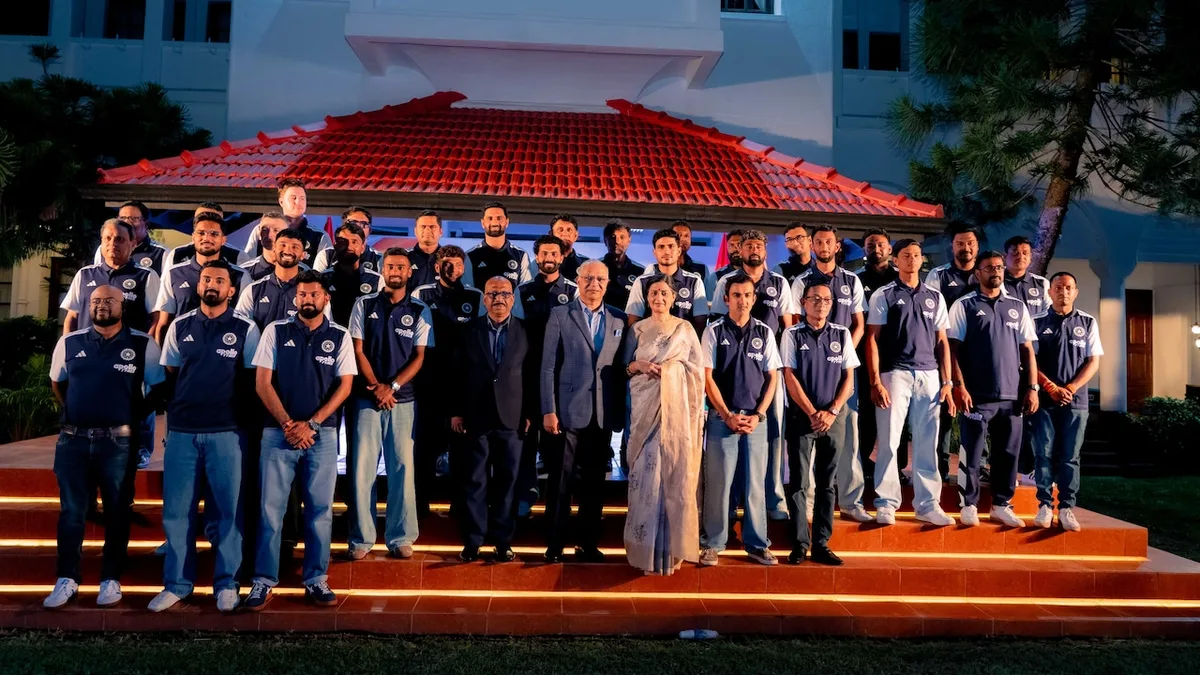 Indian High Commissioner Hosts Team India In Colombo Ahead Of 2nd Test Against Sri Lanka