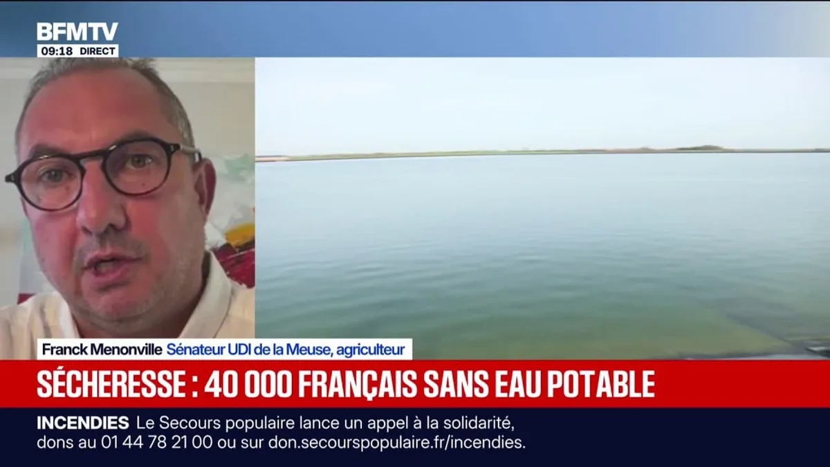 Sécheresse: "Il faut aménager des stockages d'eau comme c'est fait dans beaucoup de pays d'Europe", assure Franck Menonville, sénateur UDI de la Meuse