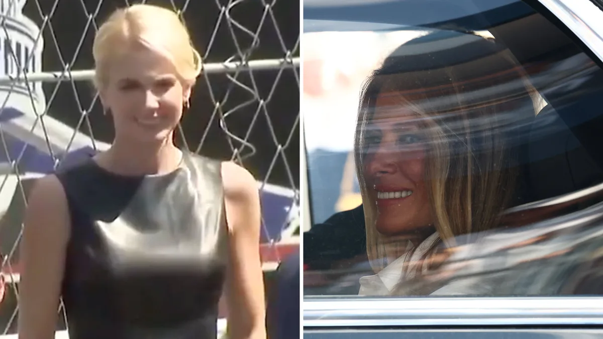 Natalie Harp Lurks as Melania Makes Rare Public Appearance