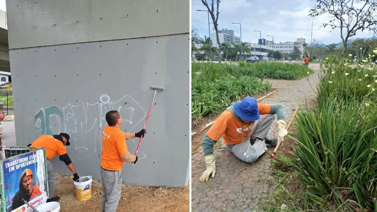 Projeto Aliança por Floripa chega à 2ª semana e mutirão de pintura e limpeza avança na revitalização da UFSC