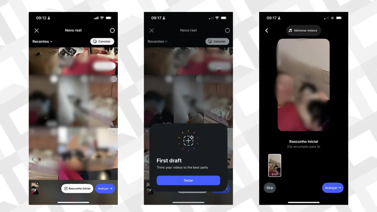 Como usar o First Draft para editar Reels automaticamente no Instagram