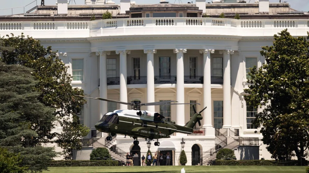 US-Präsident: Trump lässt Helikopterplatz am Weißen Haus bauen