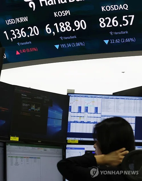 '검은 화요일' 코스피 추락에 악소리…닷새만에 '7천피→5천피'
