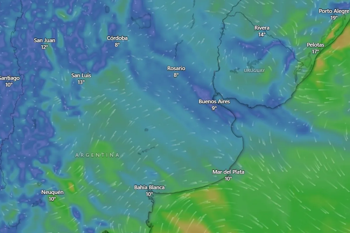 Nubes y aire polar: así estará el tiempo en AMBA en el cuarto fin de semana de agosto