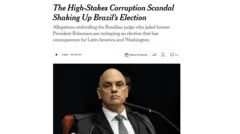 Escândalo de Moraes com Vorcaro 'energizou' a direita brasileira perto da eleição e 'eclipsou' caso Dark Horse, diz NYT