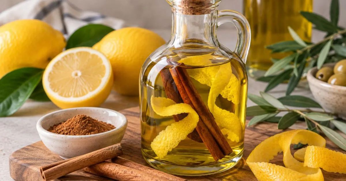 Mezclar aceite de oliva con canela y cáscara de limón: para qué sirve y por qué lo recomiendan
