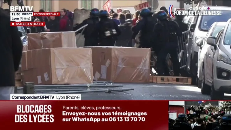 Des tensions à Lyon en raison de plusieurs dizaines de personnes violentes