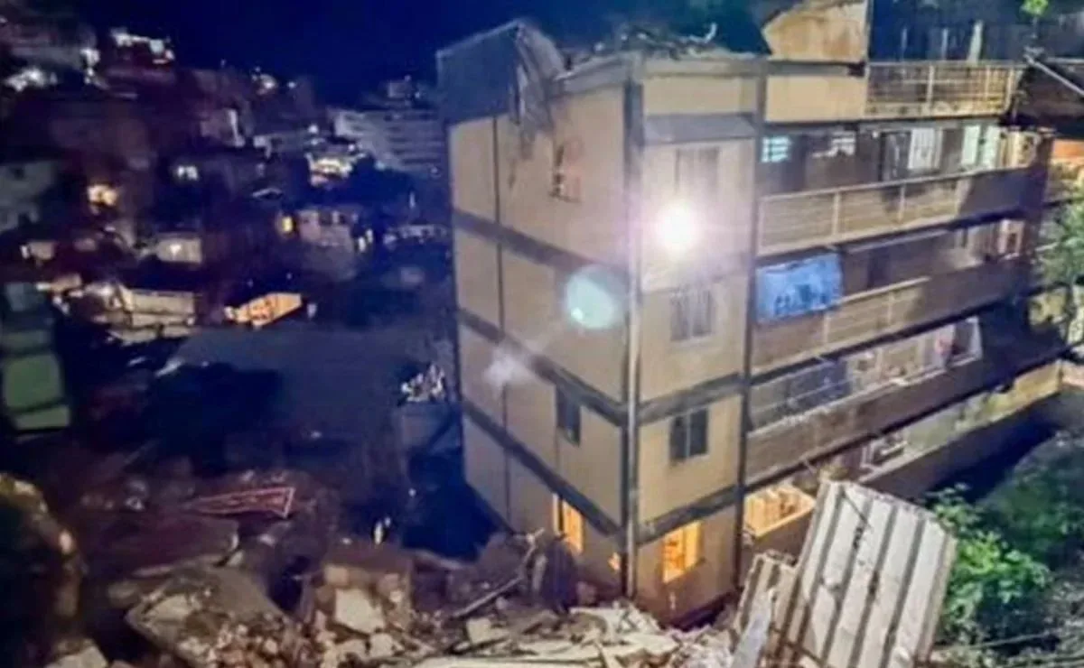 Vídeo! Prédio de quatro andares desaba no Rio de Janeiro; edifício estava interditado desde o início do mês