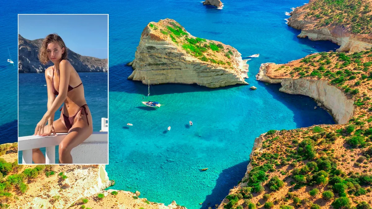 La isla griega que ha conquistado a Magui Corceiro este verano: playas blancas, aguas turquesas y paisajes de otro planeta