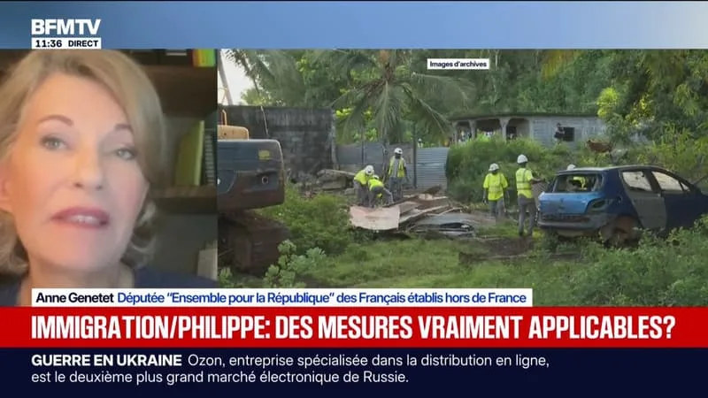 Mayotte: "Je ne suis pas sûre que cette pression migratoire qui vient des Comores serait résolue par une action sur le droit d'asile", déclare Anne Genetet (Ensemble) après les propositions d'Édouard Philippe