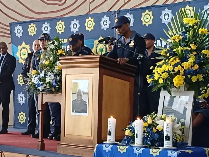 Treat police killings as treason, unions say as slain Cape cop is remembered