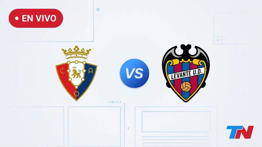 Osasuna vs Levante en vivo por la fecha 2 de La Liga de España: hora, dónde ver y formaciones