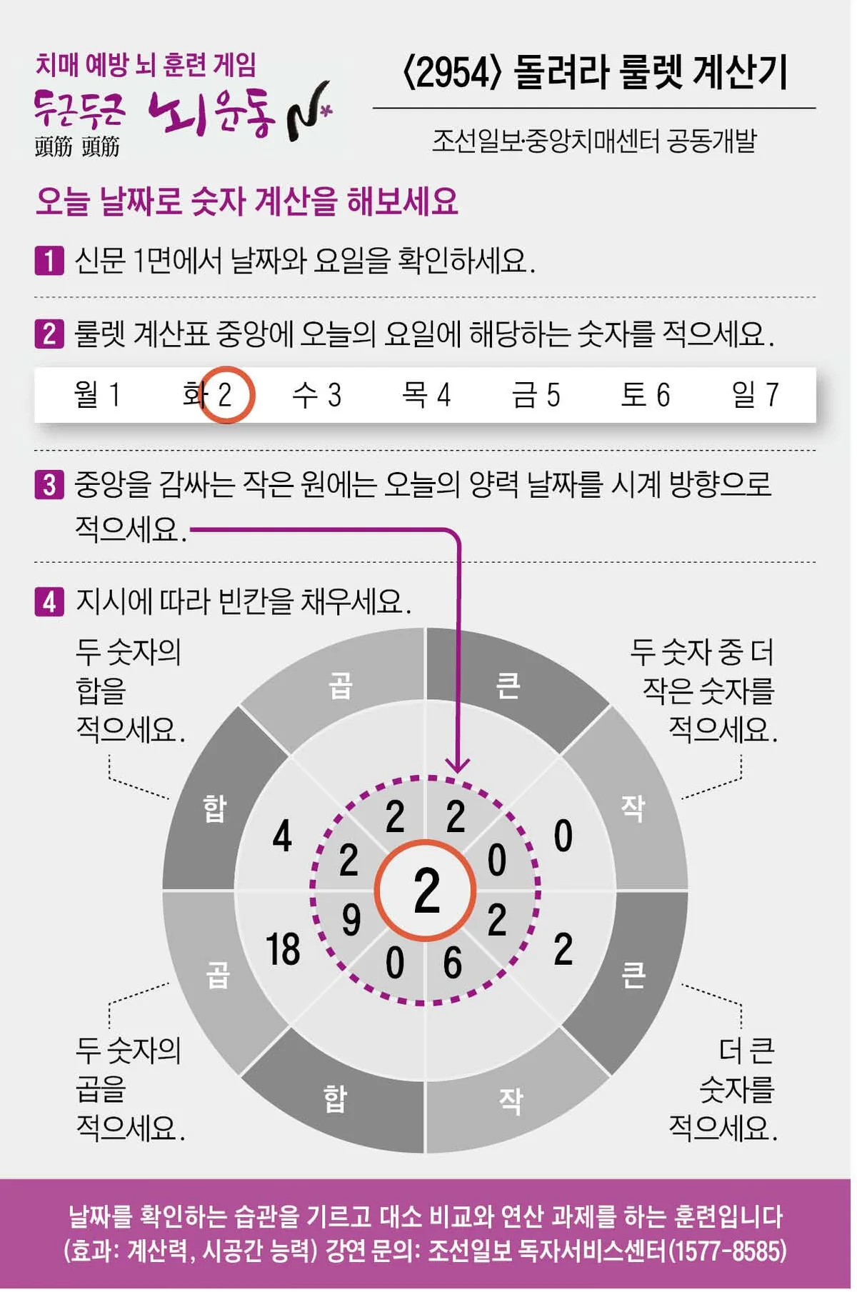 [두근두근 뇌 운동] [2954] 돌려라 룰렛 계산기
