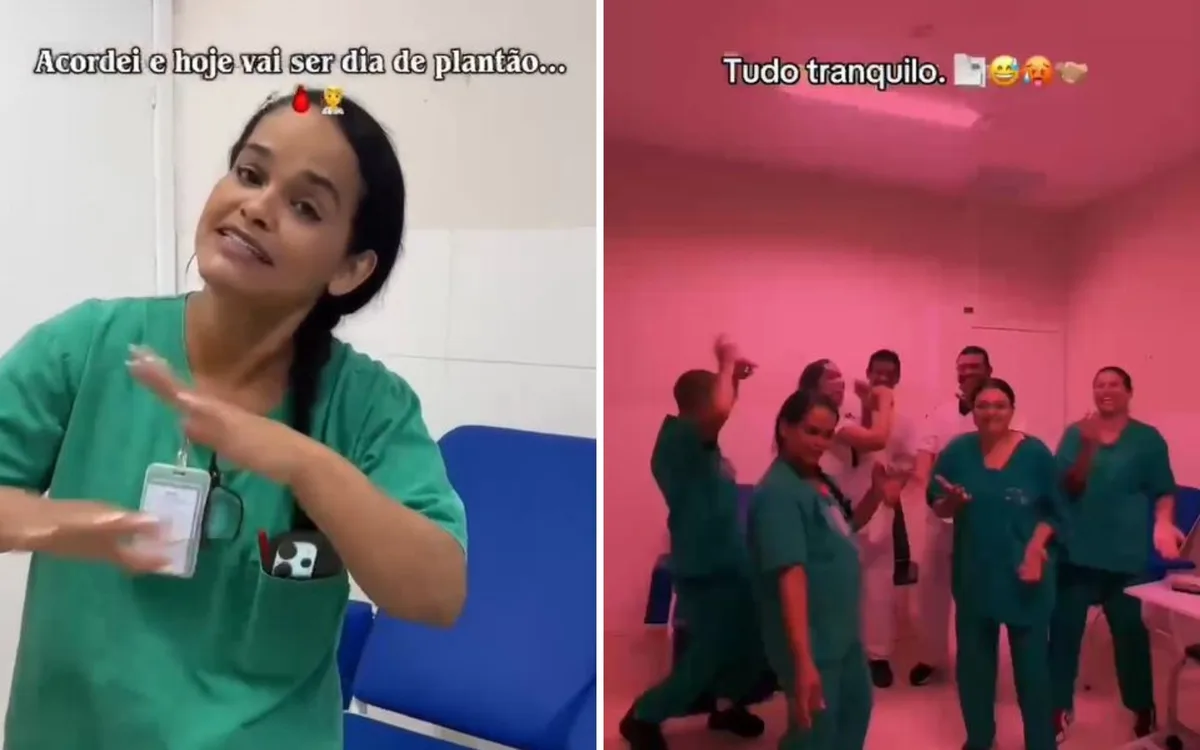 Técnica de enfermagem é demitida após gravar vídeo de trend dentro de hospital