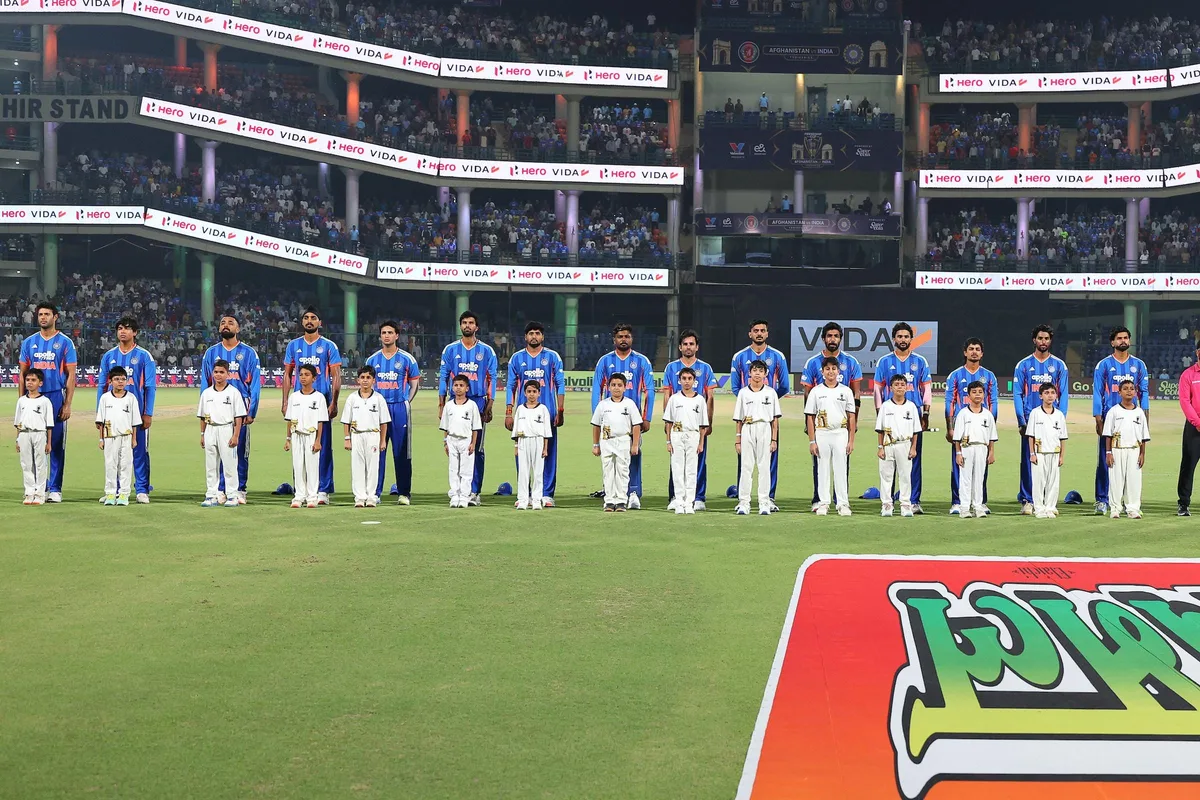 In a first, Vande Mataram played before national anthem at India T20I match