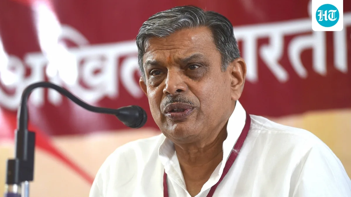 ‘Caste discrimination a stigma on Hindu society’: RSS' Hosabale says ‘our conduct’ can free us from it