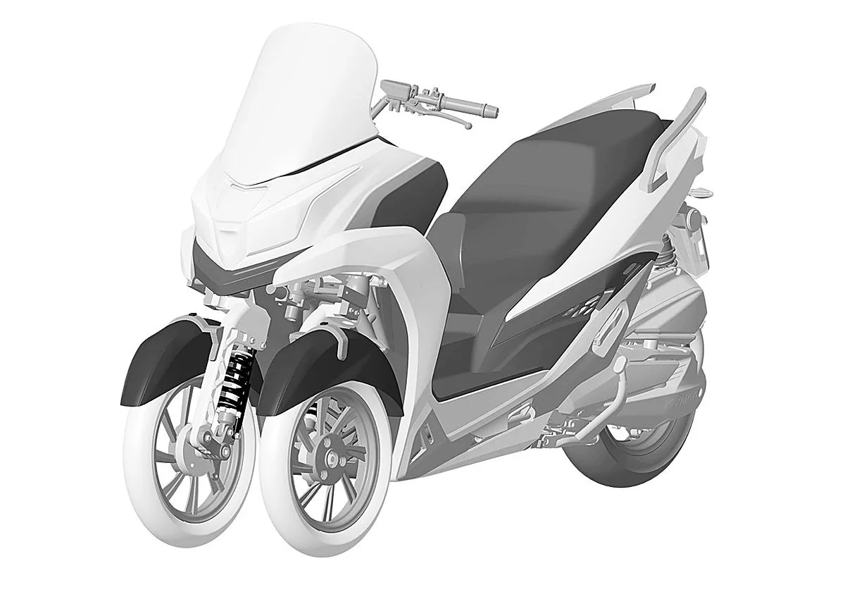 KYMCO prepara un escúter de tres ruedas más urbano y accesible