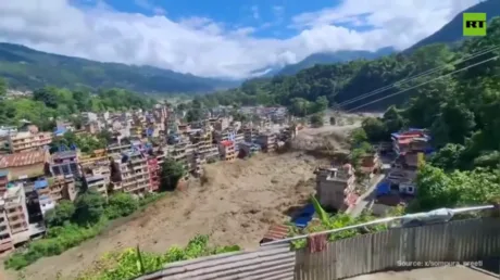 Massive flash flood in Nepal sweeps away villages and bridges