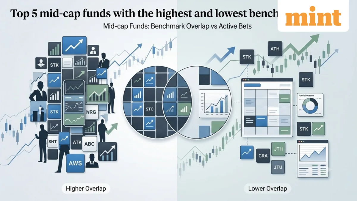 Top 5 mid-cap mutual funds with the highest and lowest benchmark overlap: Do more active bets mean better returns?