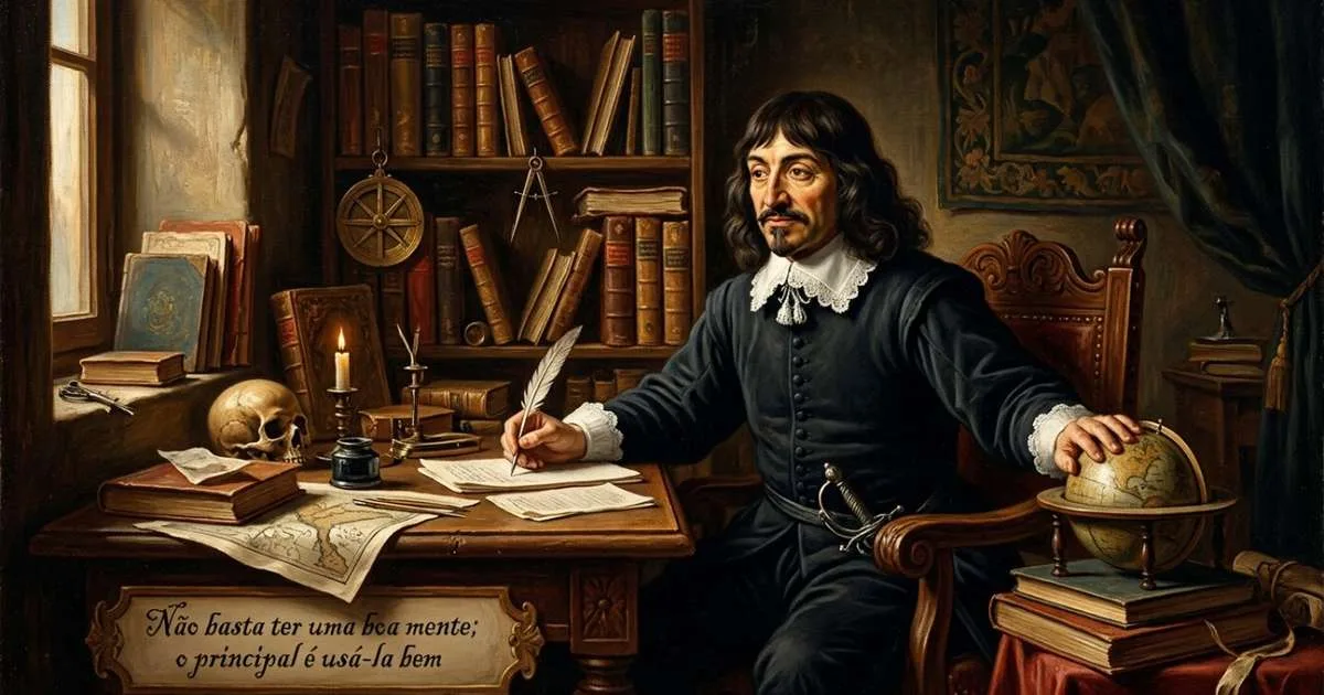 René Descartes sobre a diferença entre ser inteligente e saber usar a própria inteligência: "Não basta ter uma boa mente; o principal é usá-la bem"