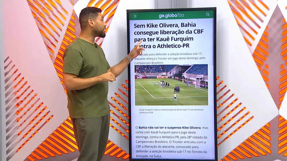 Globo Esporte BA desta quinta-feira, 17 de setembro de 2026