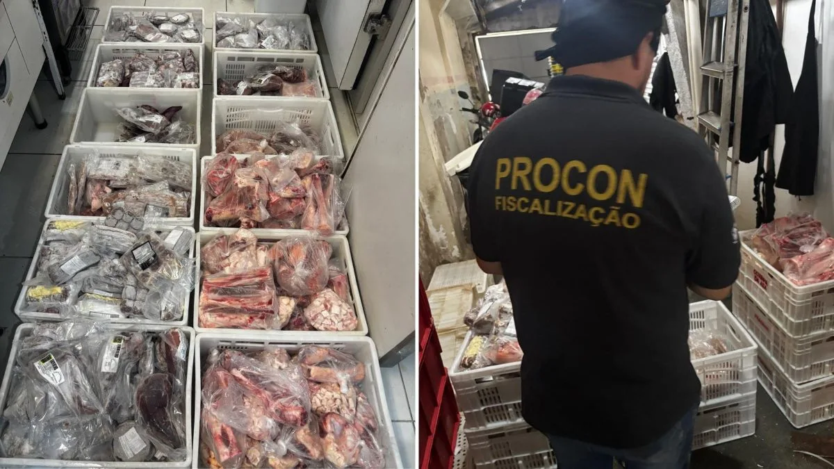 Carnes vencidas e sem validade levam fiscalização a jogar 250 kg de alimento impróprio para consumo no lixo em Florianópolis