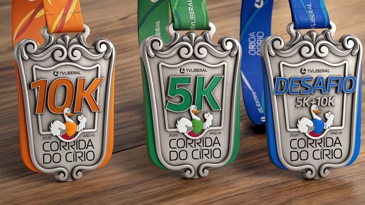 Corrida do Círio 2026: Medalhas da 41º edição são inspiradas na Berlinda de Nossa Senhora de Nazaré