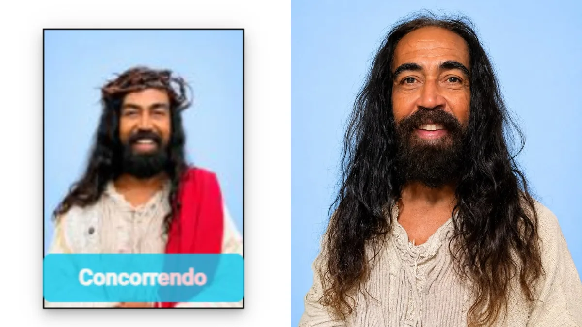 Vestido de Jesus e com coroa de espinhos, candidato a suplente de senador usa foto em registro e TRE-PI manda trocar imagem