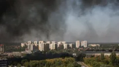 At least 27 dead and hundreds evacuated after strike on Kyiv warehouse