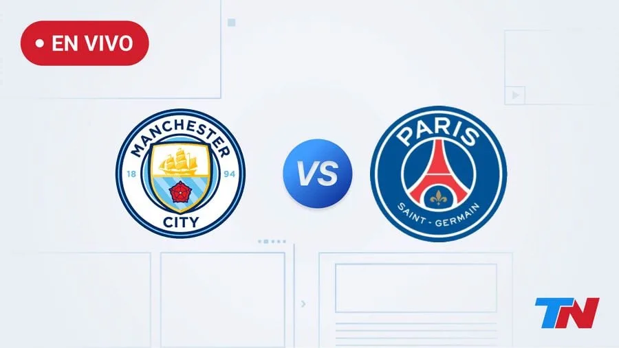 Manchester City vs PSG en vivo por la fecha 2 de la Champions League: hora, dónde ver y formaciones