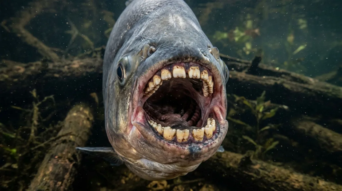 Por trás de uma aparência comum, um peixe sul-americano pode passar dos 20 quilos e possui dentes achatados tão semelhantes aos humanos que chamam atenção imediatamente