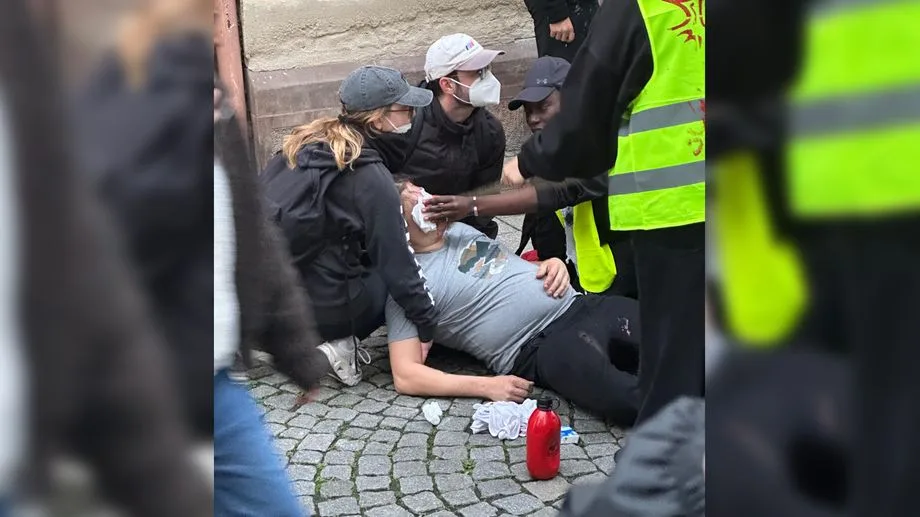 Manifestation du 17 octobre à Strasbourg : un homme gravement blessé à la tête, "j'ai jamais vu autant de sang"