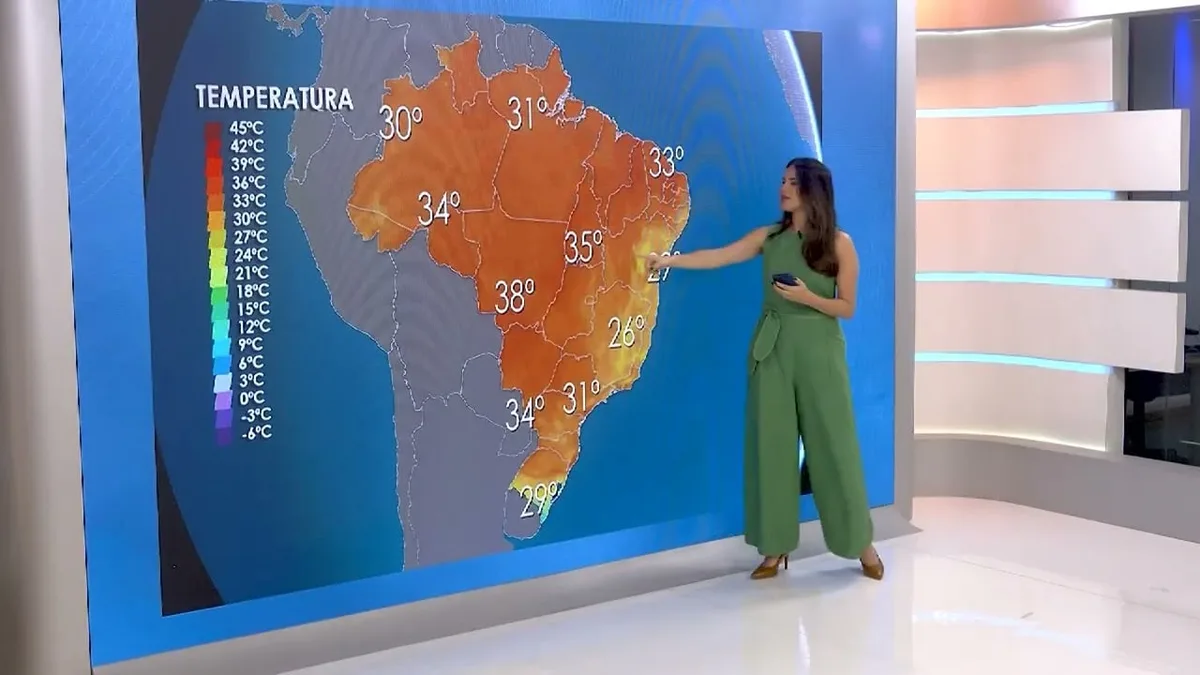 Calor intenso e chuvas fortes marcam a previsão do tempo no Brasil