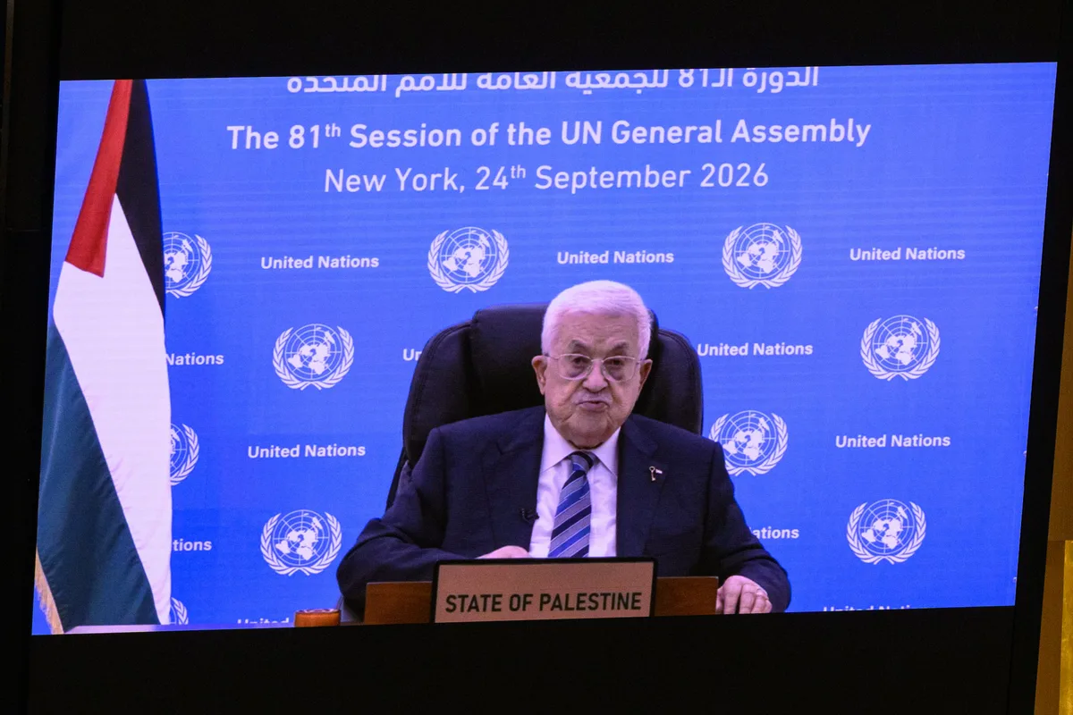 Palestinian President addresses UN on prerecorded video after visa denied