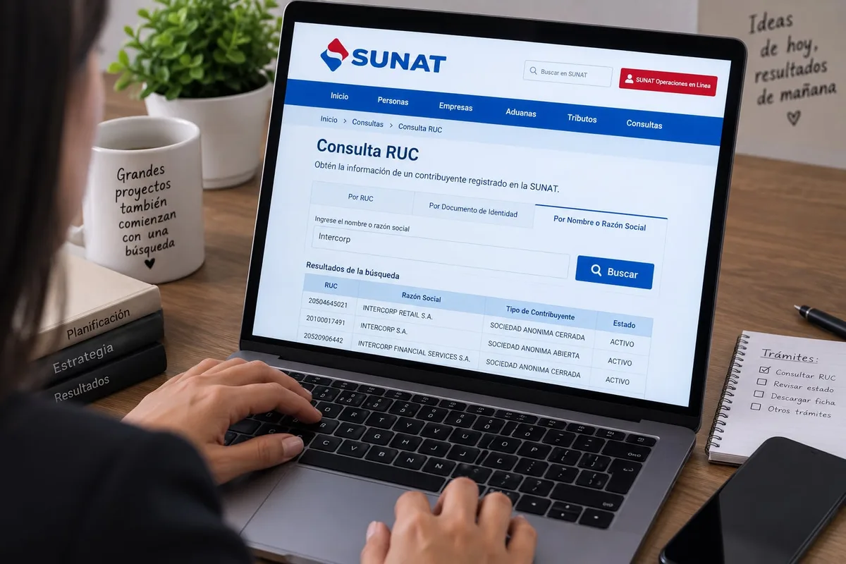¿Cómo saber si una persona tiene RUC en Perú? Consulta por DNI, nombres o razón social en Sunat