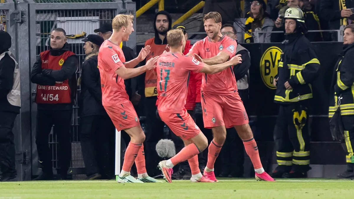 Spektakel gegen BVB - Werder-Spieler sind die Bieger der Liga