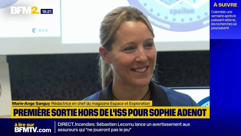 "Je suis prête": l'astronaute Sophie Adenot sur sa première sortie extravéhiculaire ce mardi