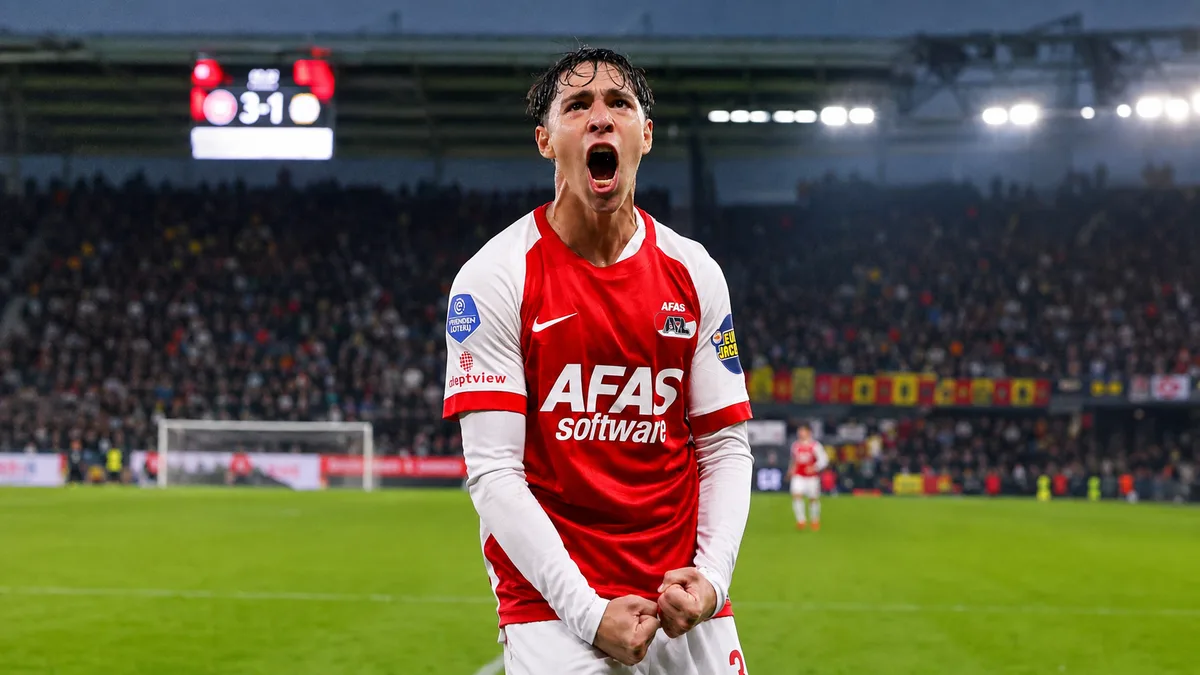 Mateo Chávez firma un golazo y asistencia en goleada del AZ Alkmaar