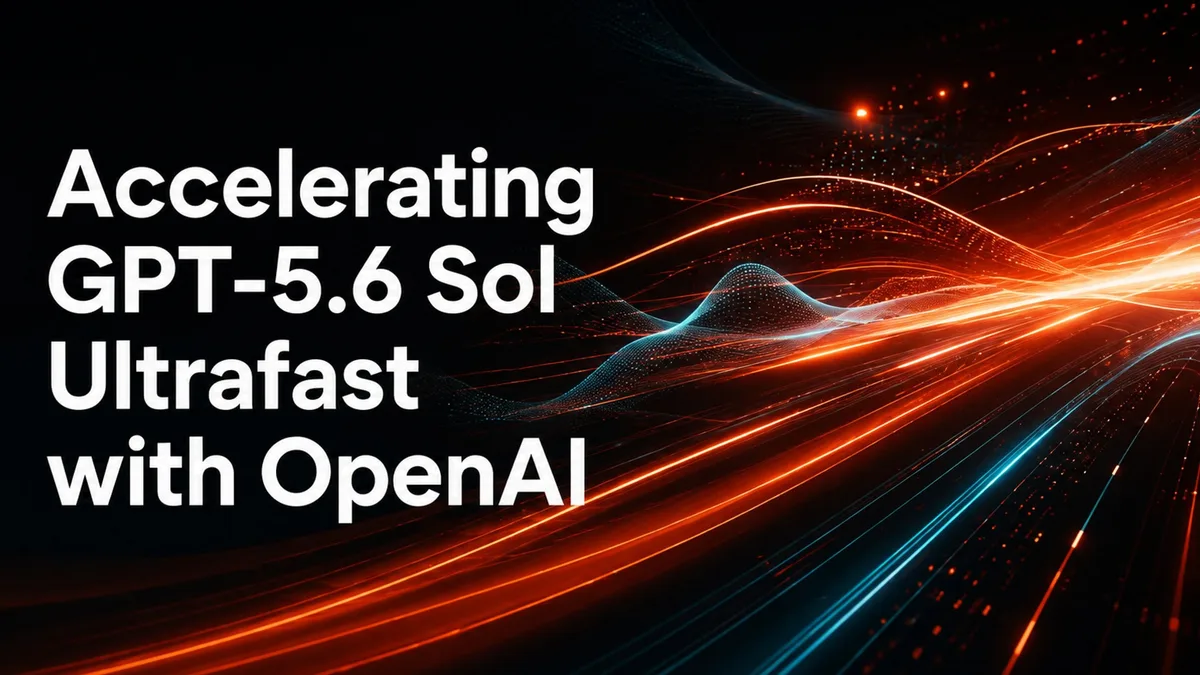 OpenAI apresenta modo Ultrafast, que acelera GPT-5.6 Sol em até 14 vezes