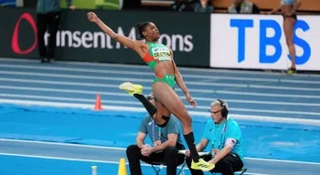 Europeus de Atletismo. Agate de Sousa na final do salto em comprimento à primeira
