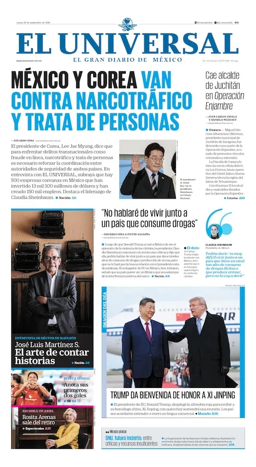Portada impresa del 24 de septiembre de 2026