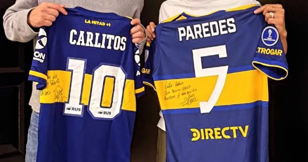 Paredes y Tevez, un encuentro entre dos ídolos de Boca con una historia detrás