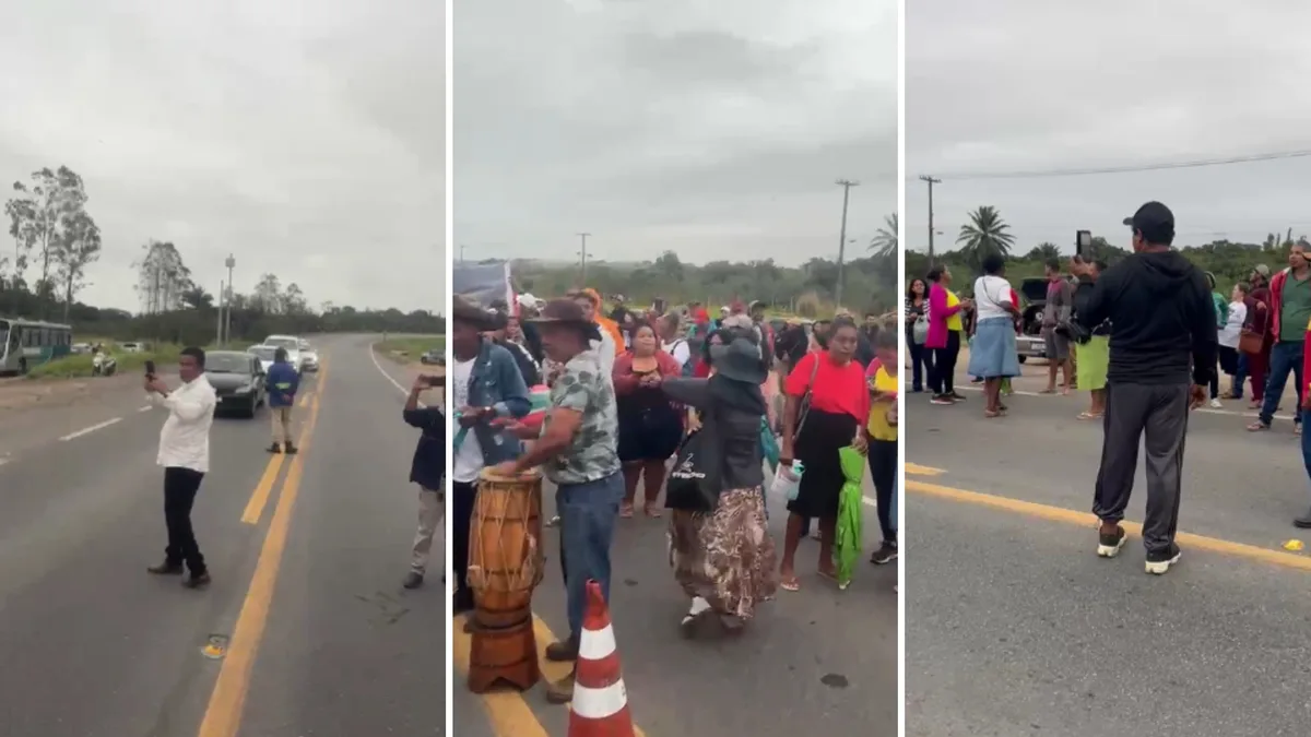 Protesto interdita a BR 101 em São Mateus no ES