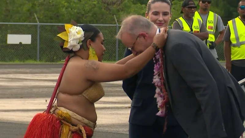 Prime Minister arrives for Pacific Island Forum