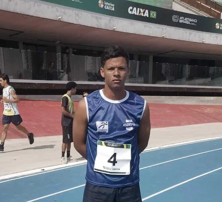 Luan Breno é finalista do Campeonato Brasileiro Atletismo Sub-16